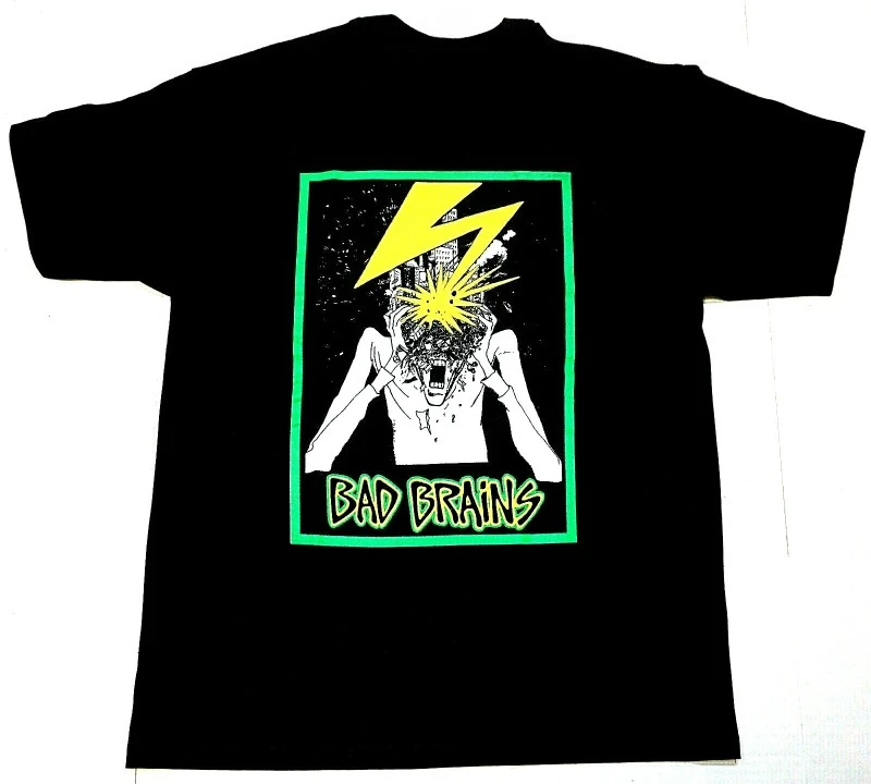 Camiseta BAD BRAINS, Estilo Hardcore Punk Reggae Metal, Negra, Nueva, Ropa Hip Hop Urbana para Hombre, Harajuku Y2k