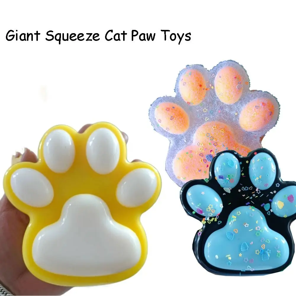 Creativity Giant Squeeze Cat Paw Toys Squeeze Toy Soft Pinching and Decompressing Toy Abreact Sticky Relief Relax Toys