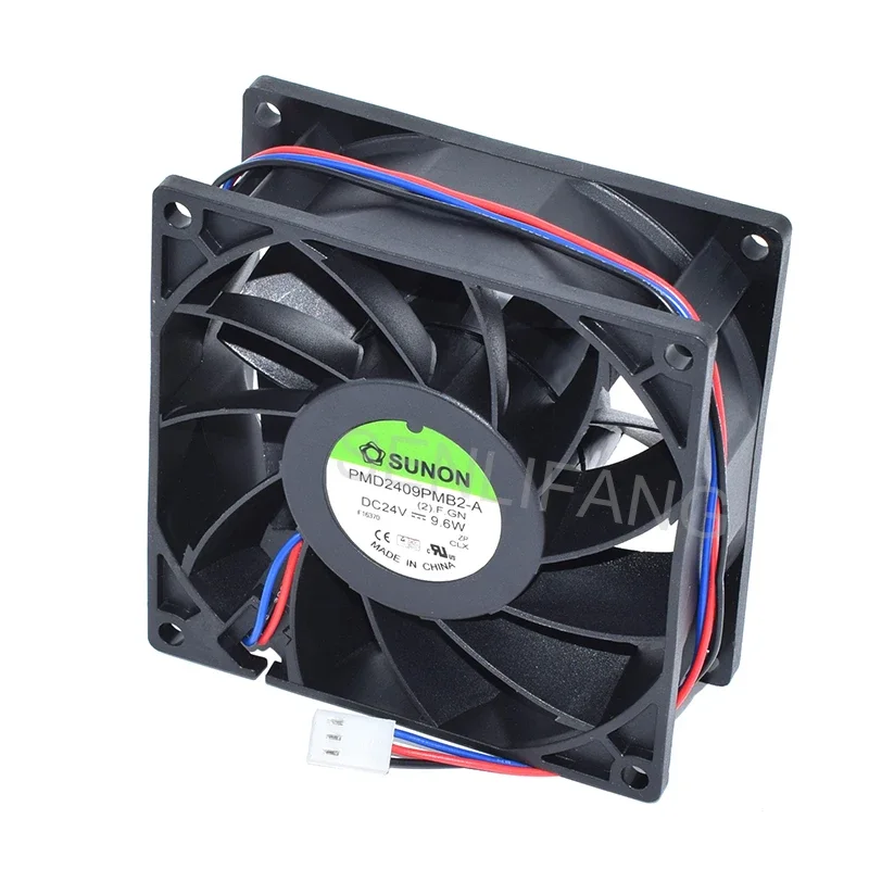 

New For SUNON PMD2409PMB2-A DC24V 9.6W Three Wires Square Cooling Fan Well Tested