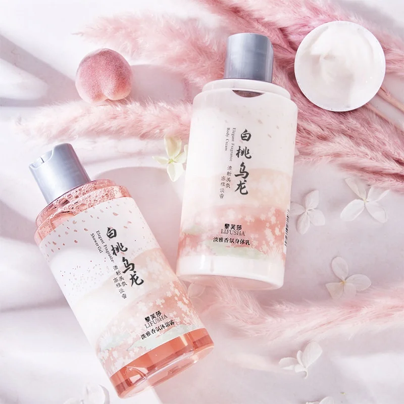 Peach Oolong Body wash shower Body Lotion Moisturizing Deep cleaning Oil Control Shower Cream Moisturizing Body cream