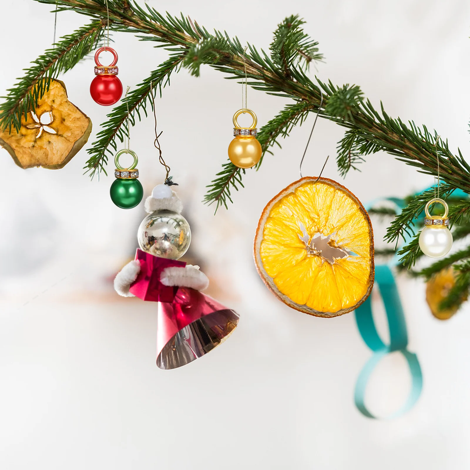 

200Pcs Mini Christmas Ornaments Ball Baubles Pearllike Finish Tree Hanging Decorations Xmas Holiday Mini Christmas Ornaments