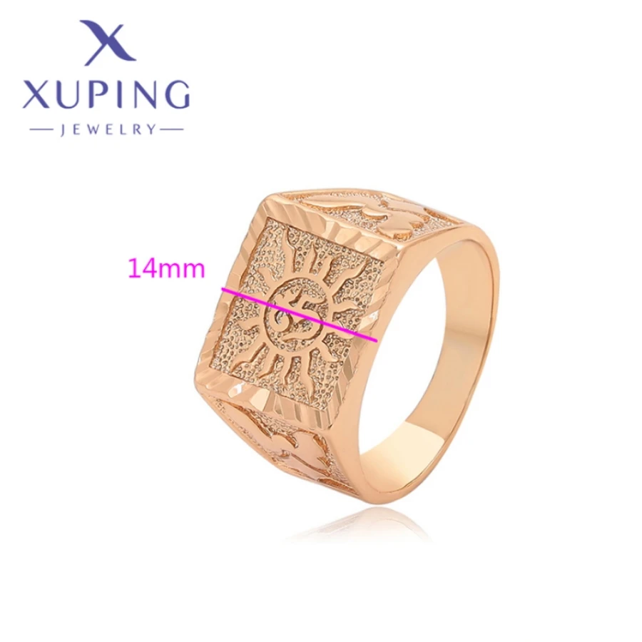 Xuping Jewelry Fashion New Arrival Gold Color Flower Shape Rings for Women Girls Wedding Commemoration Day Party Gift X000863669