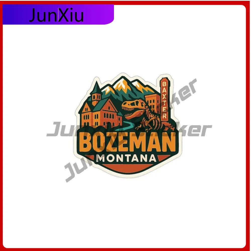 

Наклейка Bozeman Montana, дорожная виниловая водостойкая наклейка, устойчивая к царапинам аксессуары, наклейка на заказ, наклейка для мотокросса, бампера, окна, телефона, внедорожника