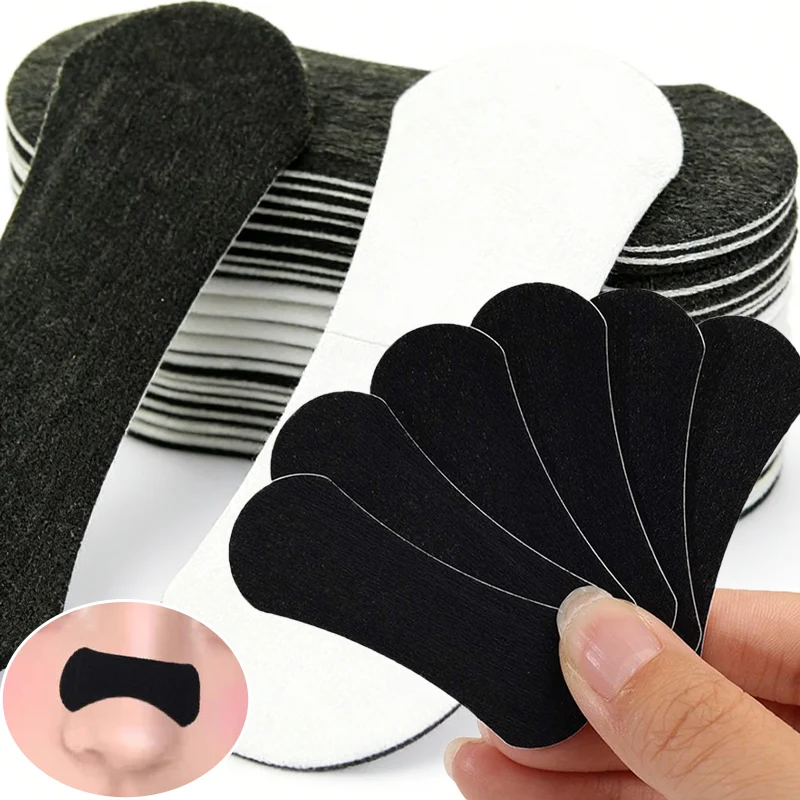 30-300pcs Black Strength Nose Strips Non-Invasive Nasal Patch Breathable Comfortable Design Sleep Care Padding Tools