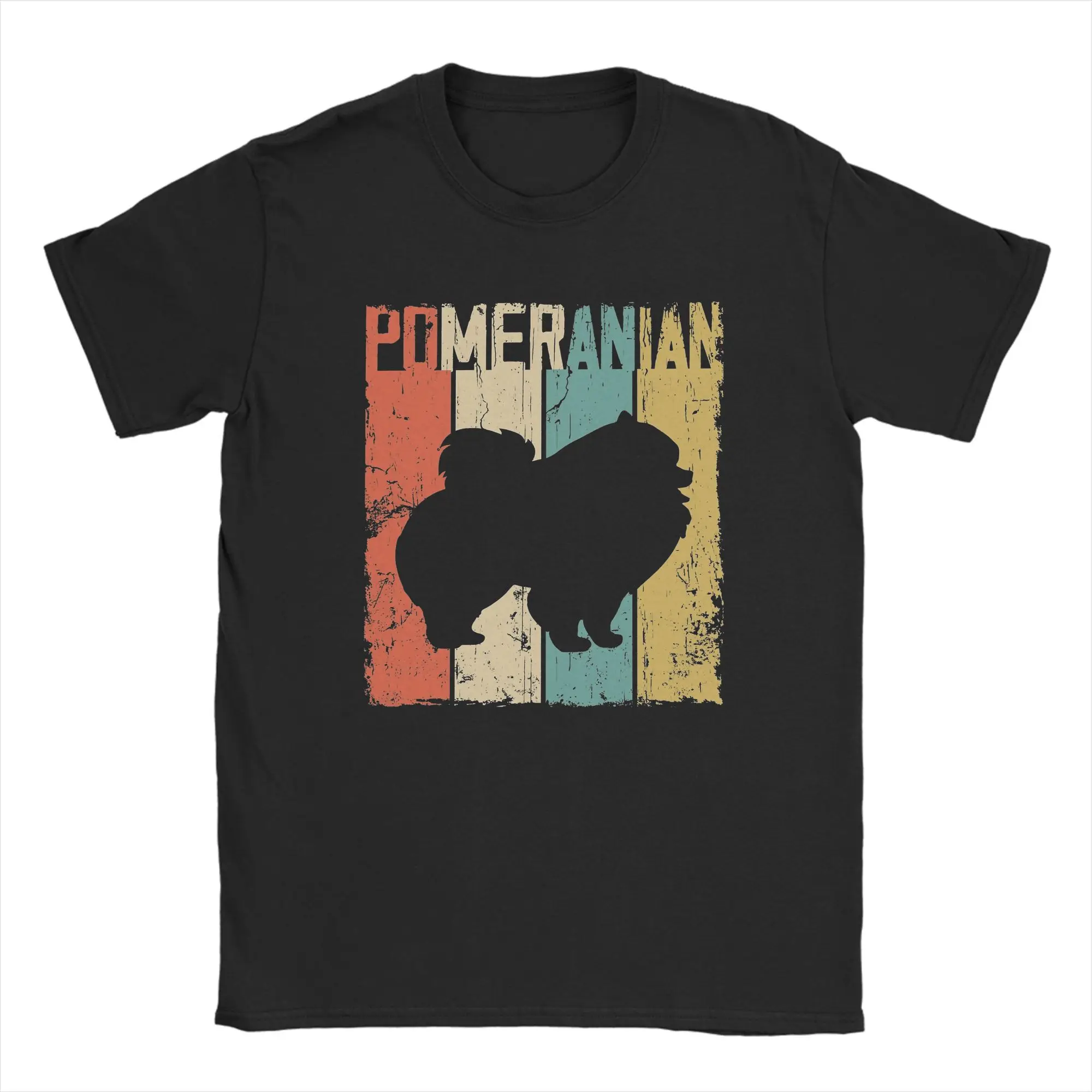 

Men's T-Shirt Pomeranian Mom Pom Dog Mama Dad Funny Pure Cotton Tees Short Sleeve T Shirt Crew Neck Clothes Summer