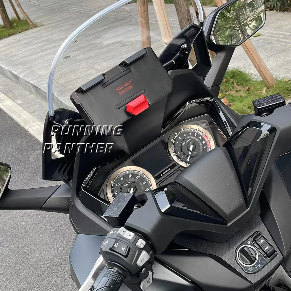 Para Honda NSS 350 NSS350 motocicleta GPS soporte de navegación para teléfono móvil USB y cargador inalámbrico soporte de montaje nuevo