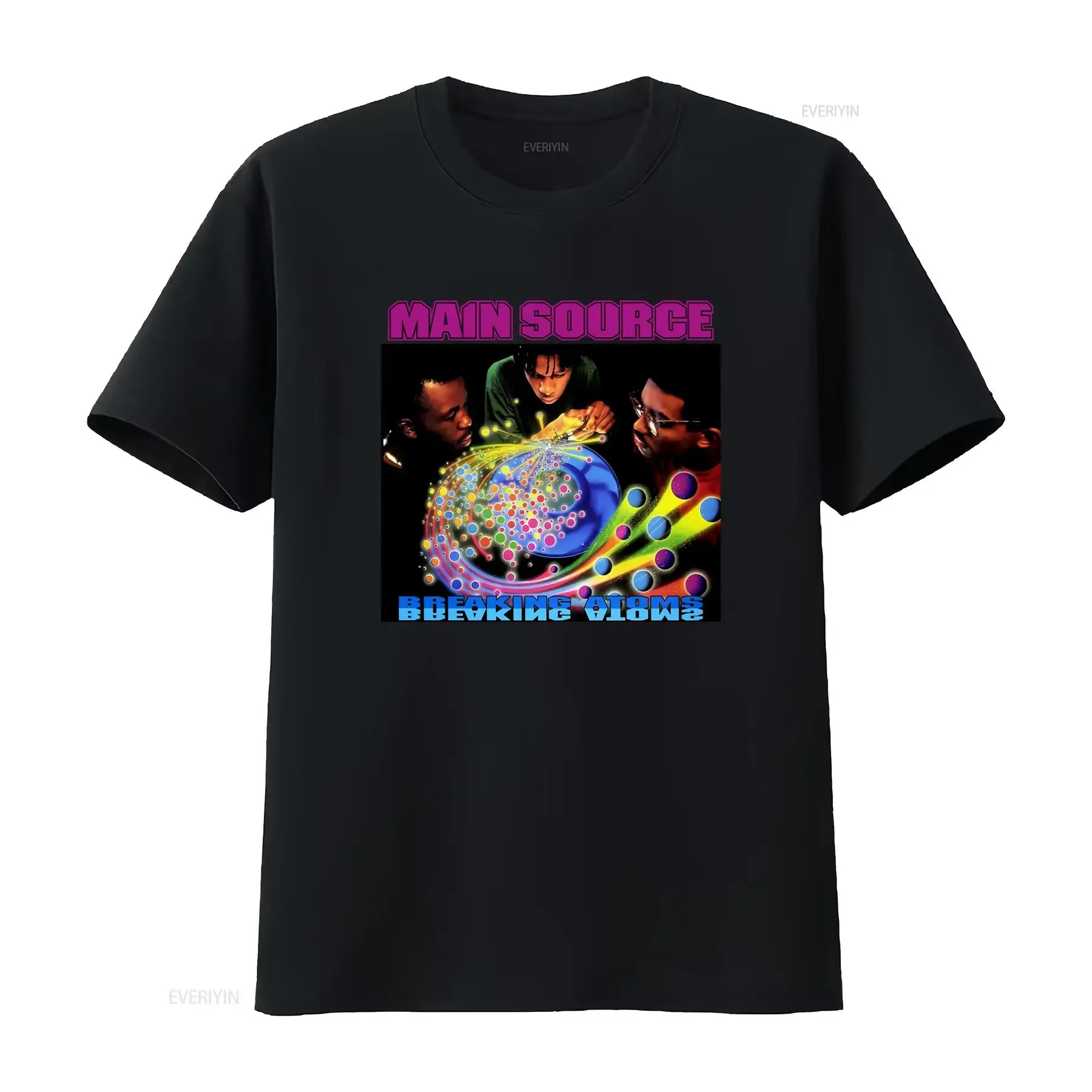 Main Source Breaking Atoms Rap Hip Hop T Shirt Vibrant Design All Sizes Brand New vintage Washed graphic Unisex fashion Casual