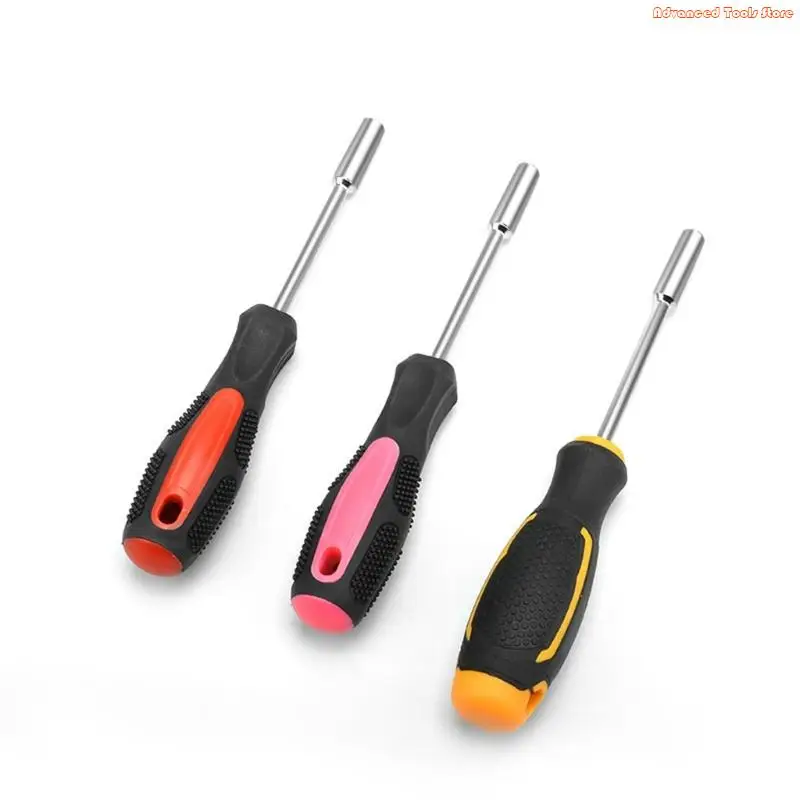 2Pcs Screw Handle Lengthened Hexagonal Screwdriver With Comfortable Grip W91B