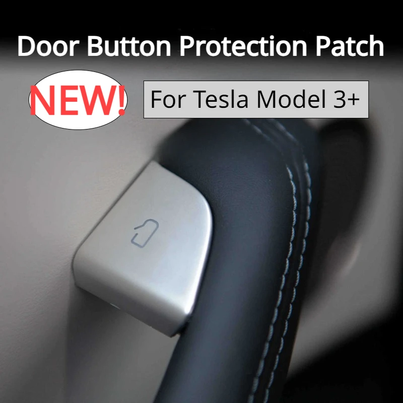 Door Button Protection Patch for Tesla Model 3 Highland 2024 Car Door Opening Button Protect Cover 4pcs New Model3+ Accessories