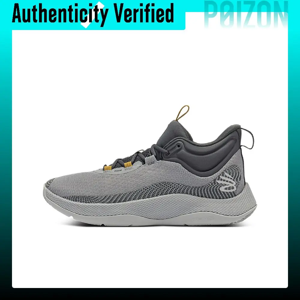 Under Armour Hovr Splash 1 Basketball Shoes Unisex Mid Top Modern Gray 3024719-103