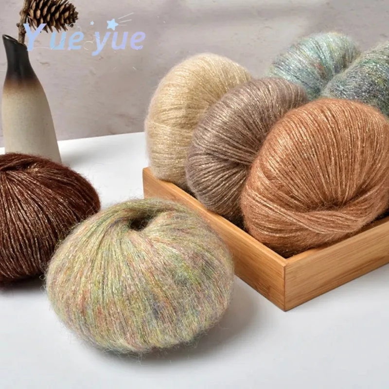 25g Gehaakte Flash Mohair Garen Zacht Warm Babywollen Garen DIY Handgemaakte Breien Trui Sjaal Hoed Kant Draad Naaibenodigdheden