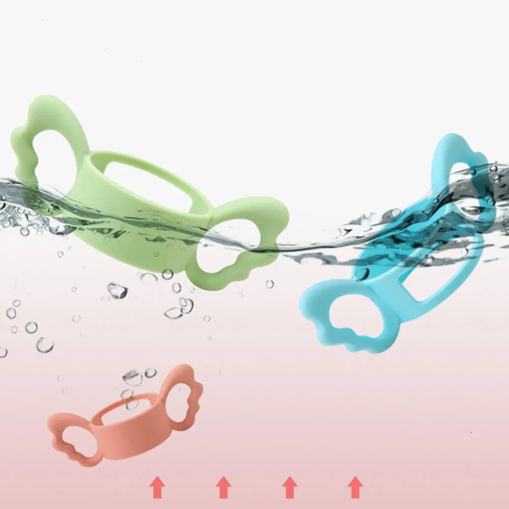 

1 шт. силиконовая мягкая нескользящая ручка для детской бутылочки, аксессуар для кормления младенцев, эргономичный дизайн, ручка для бутылочки