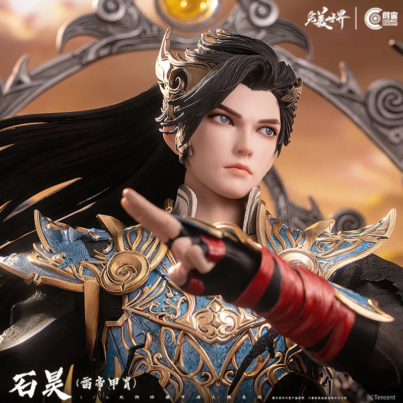 

Коллекционная подвижная фигурка Langzhou Cosmic Creations 1/6: Ши Хао, Император Грома, в доспехах, из серии Perfect World. Подарочная модель.