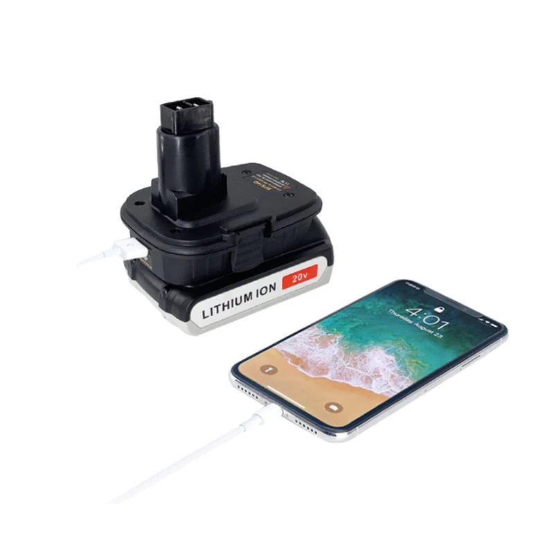 Adaptador de batería BPS18D para Black & Decker/Porter-Cable/batería de iones de litio de 18V de Stanley, convertidor para herramienta eléctrica DeWalt Nickel de 18V