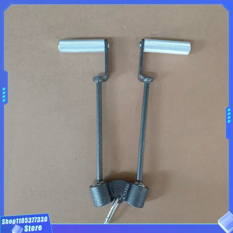 360 Degree Rotating Stainless Steel Pull Back Handle High Tension Hand Grip Exercise Equipment for Strength Training Fitness