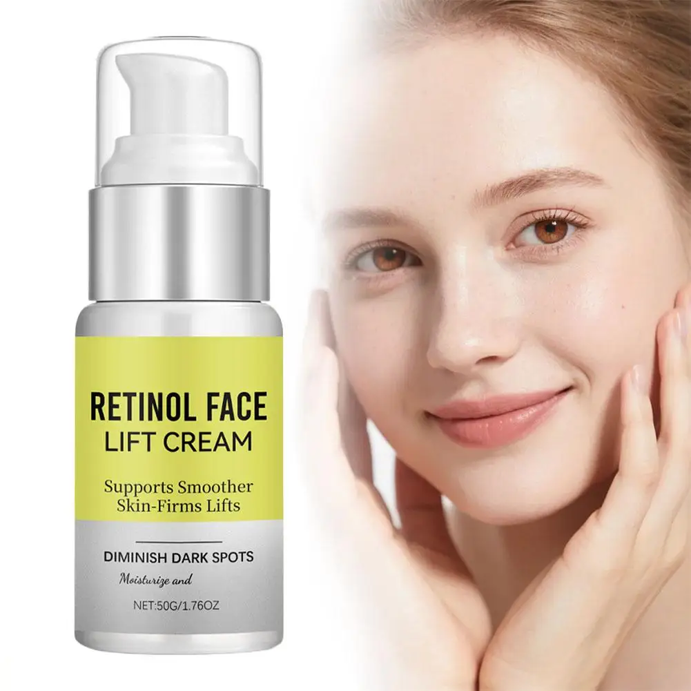 Retinol Face Lifting & Firming Cream, Anti-wrinkle, Remove Dark Circles, Diminish Dark Spots, Moisturizing Plumping Daily Care
