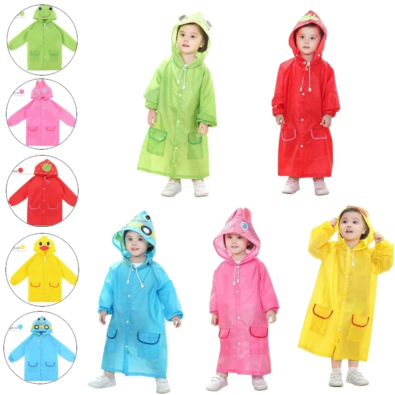 1PCS Children's cartoon raincoat Korean children's rain gear Cute baby poncho household goods playground Lovely and durable