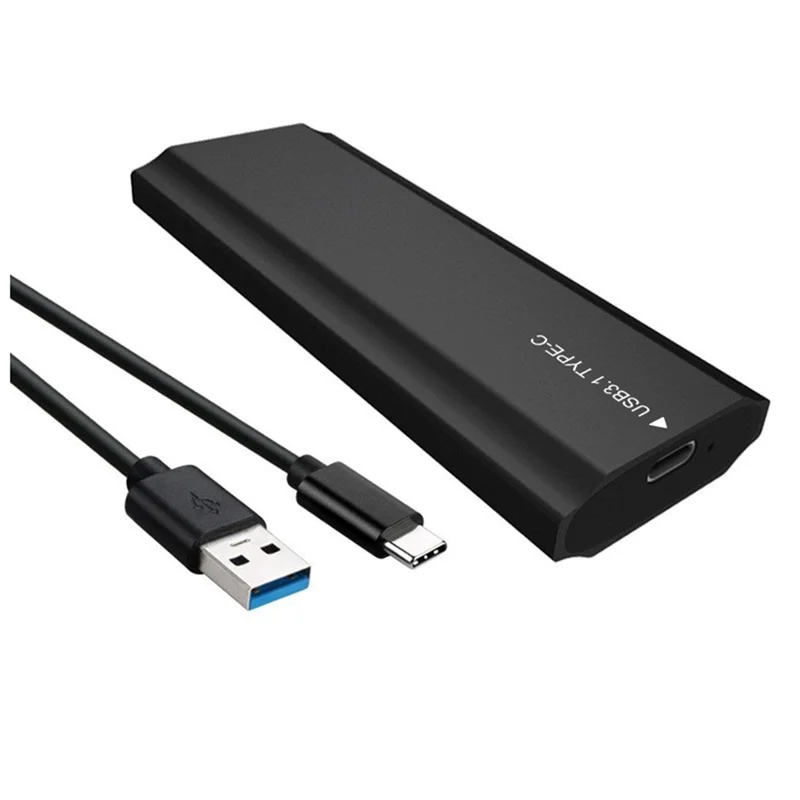 

New!!M2 SSD Case Dual Protocol Nvme SATA Solid State Drive Enclosure 2-In-1 USB C 3.1 Gen2 10Gbps To Pcie M.2 SSD Box