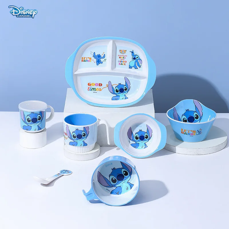 Disney Stitch cartoon tableware ceramic bowl Cute Stitch household tableware children's rice bowl Kitchen tableware