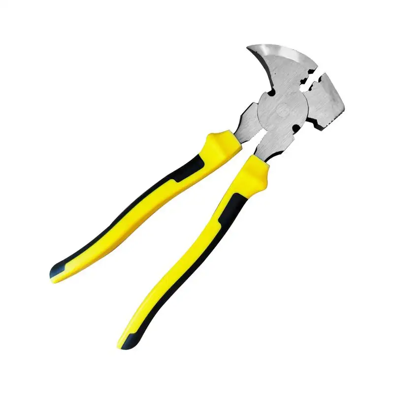 

Fence Pliers Fence Tool Cutter Staple Puller Heavy Duty Multifunctional Hand Tools With Hammer Head Nail Puller For Bending