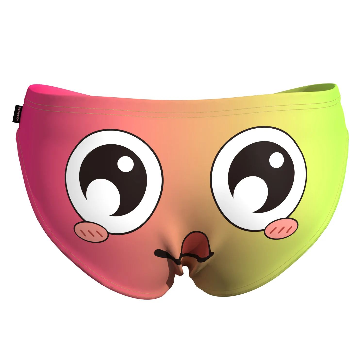 SEOBEAN Men's Low Waist Briefs Breathable Gradual Cartoon Print Underwear Sexy Triangle Pants for Men
