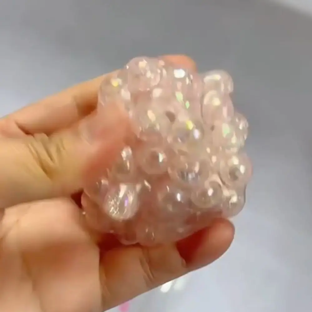 Pearl Disk String Langsam steigende klebrige Perle Simulation Super weiche langsame Rebound Perlen Spielzeug elastische kreative Perlen Quetschspielzeug