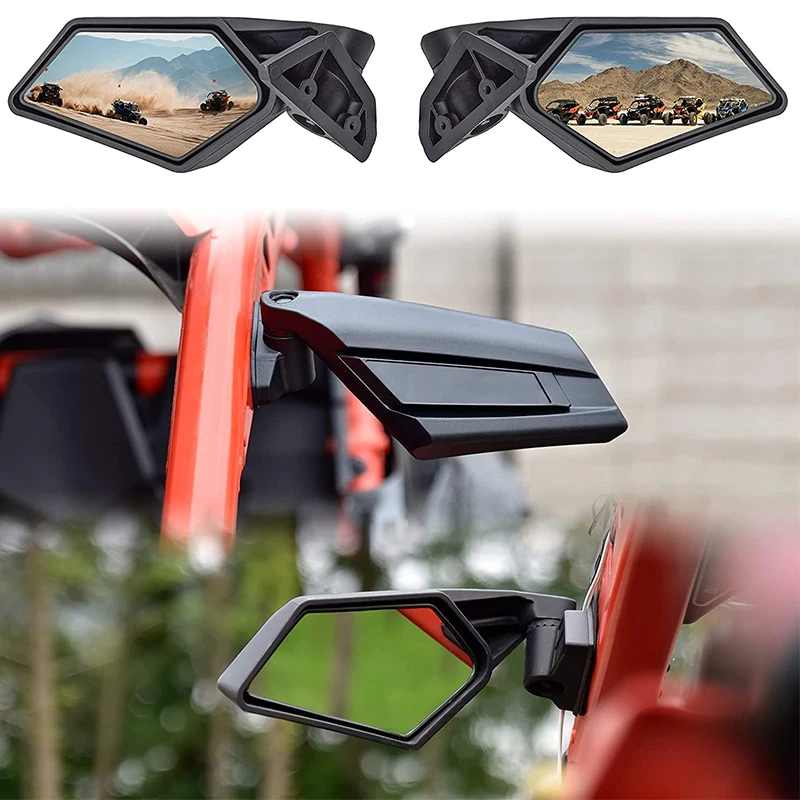 X3 Side Mirrors Upgraded 360 Degree Adjustment X3 BMirrors Compatible with Can Am Maverick X3 Max XRS XDS Turbo R RR 2017-2023