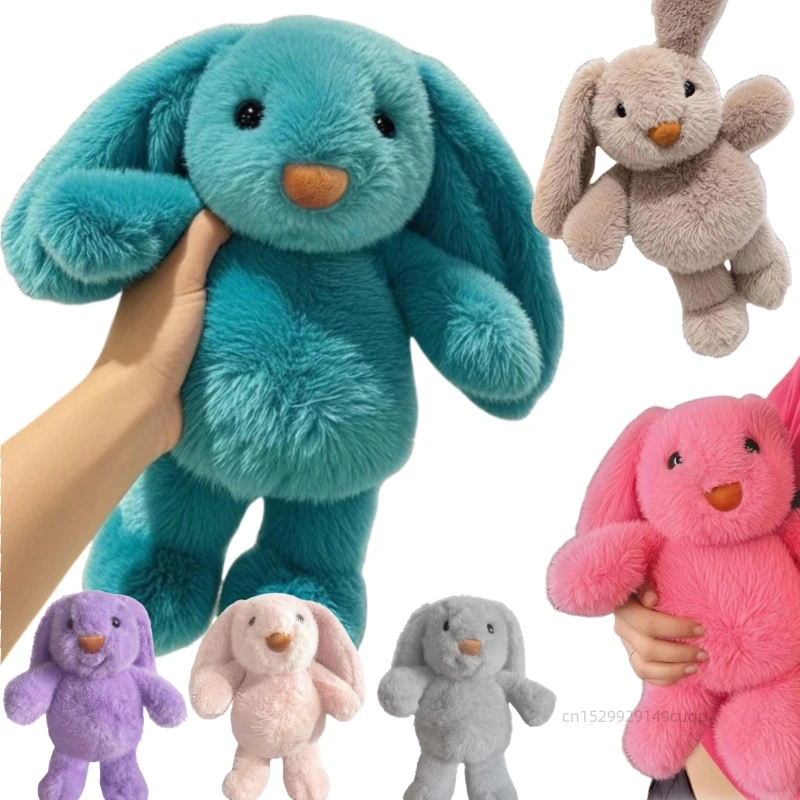 

30cm Cartoon New Hot Selling Long Ears Rabbit Plush Doll Pillow Colorful Rabbit Animal Stuffed Toy Home Decoration Gift For Kids
