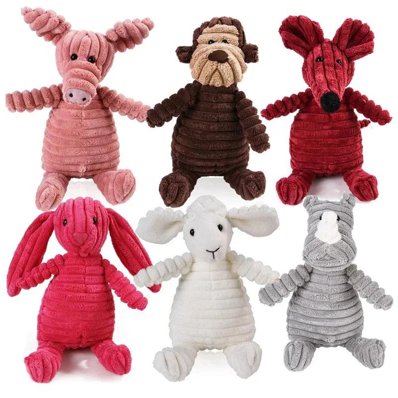 

Dog Dental Chew Toys for Large Breed Puppies and Adult Dogs Tough Molar Cleaning Monkey Plush Squeaky Teething Training Toys