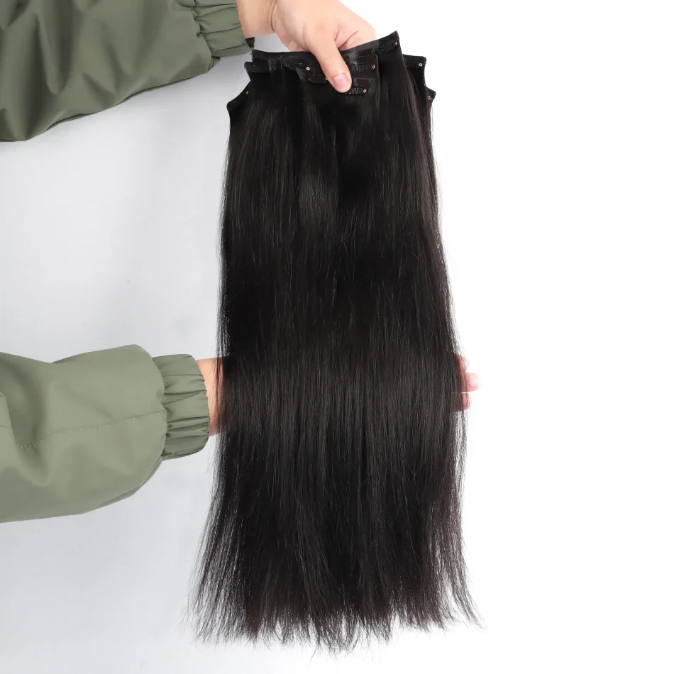 Extensions de Cheveux 100% Naturels Brésiliens Lisses pour Femme, Vente en Gros