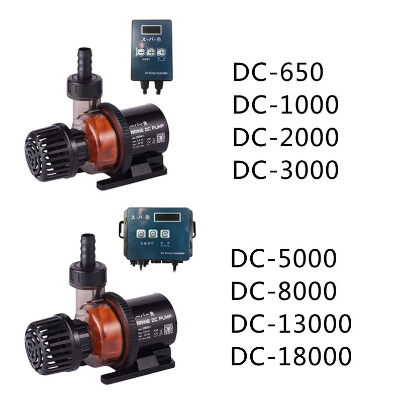 Aquarium Ultra-Quiet Submersible Water Pump Variable Frequency Fountain Pump With Controller Fish Tank Powerful Return Pump