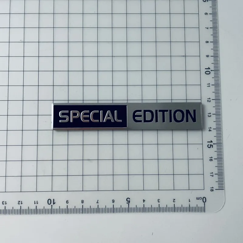 Emblema 3D de Metal Alumínio Prata e Preto EDIÇÃO LIMITADA para Para-lama de Carro e Porta-Malas, Adesivo e Acessórios