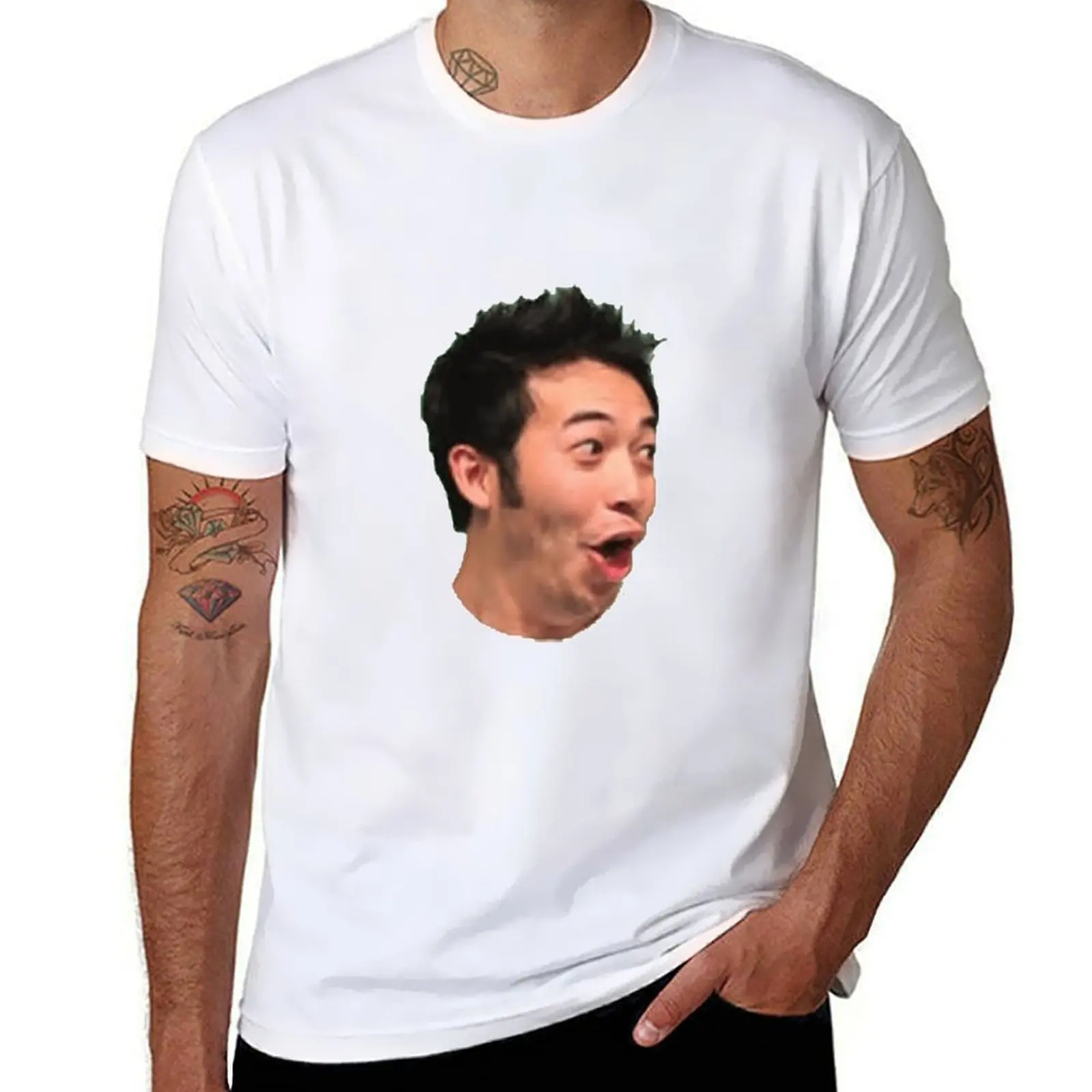 

PogChamp man t shirts T-Shirt man cotton shirts cotton t shirt t for anime man Emote
