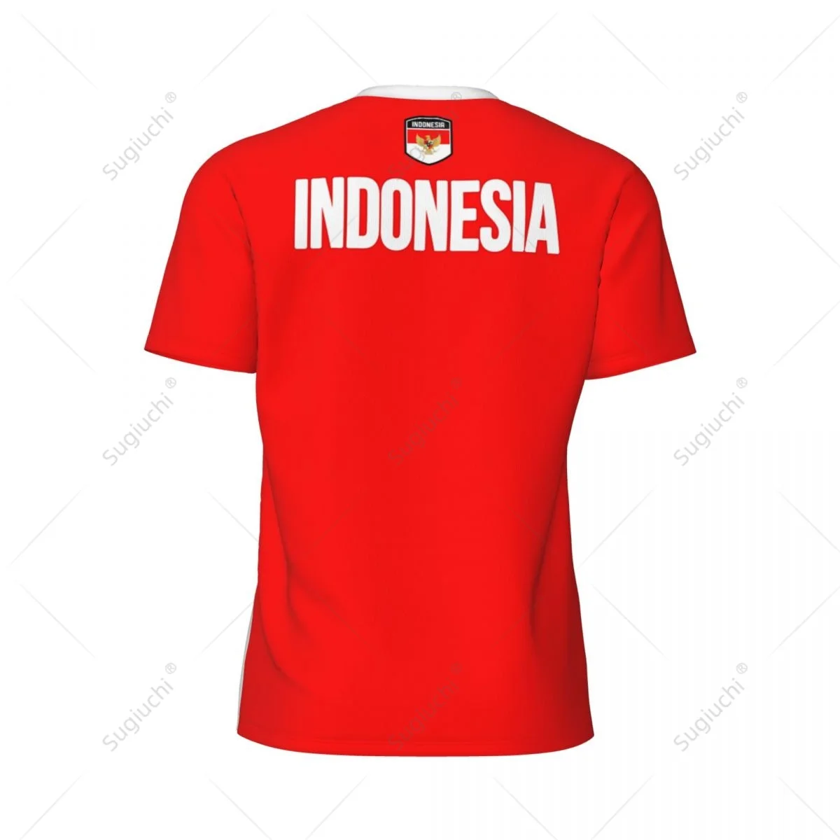 Sports Mesh T-shirt Indonesia Flag For Running Bike Soccer Tennis Football Fitness Tees 3D Printed Custom