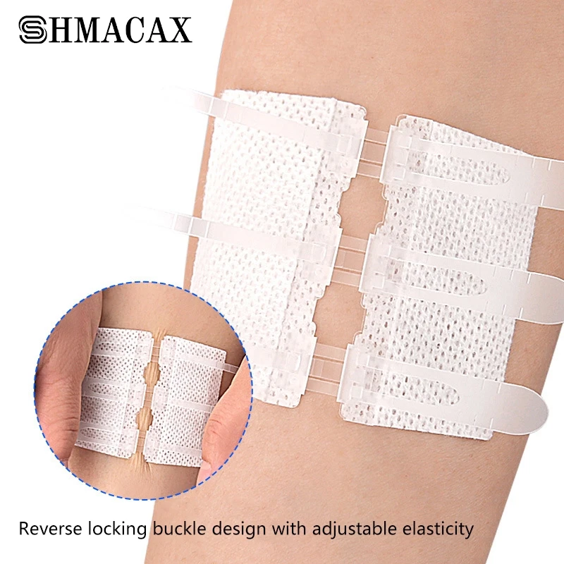 Patch de fermeture de plaie à fermeture éclair, crêpe à suture rapide, patch hémostatique portable extérieur, outil de premiers soins, 1 pièce