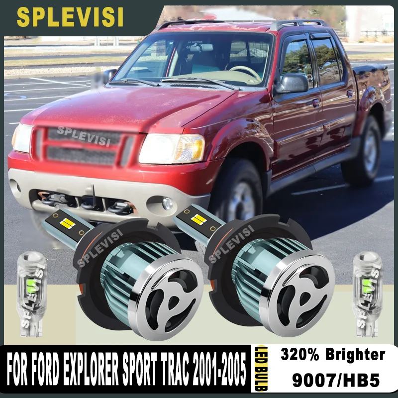 

Steady Light Beam Shock-proof Design 60000H Long Lifespan LED Headlight For Ford Explorer Sport Trac 2001 2002 2003 2004 2005