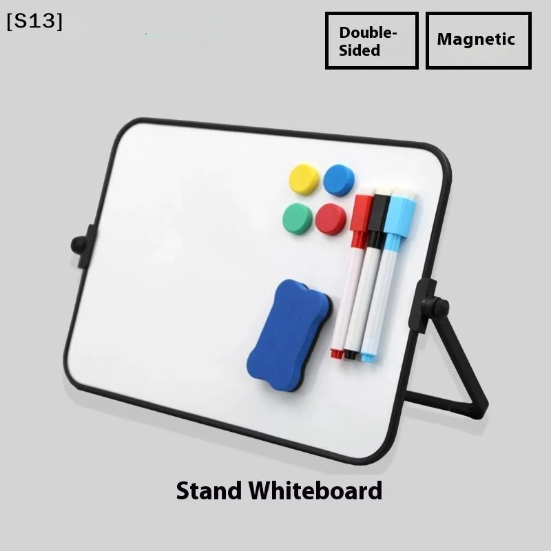 

1 Magnetic Double Whiteboard-Erasable With Pen & Eraser,Portable For Home Office Classroom Notes, Teaching & Presentations[S13]