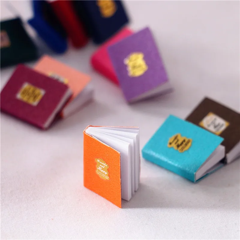 Miniature Items Mini Boek Livre Pocket Note Books Model Toys for Barbie Bjd Ob11 1/12 Doll House Furniture  Accessorie Kids Gift