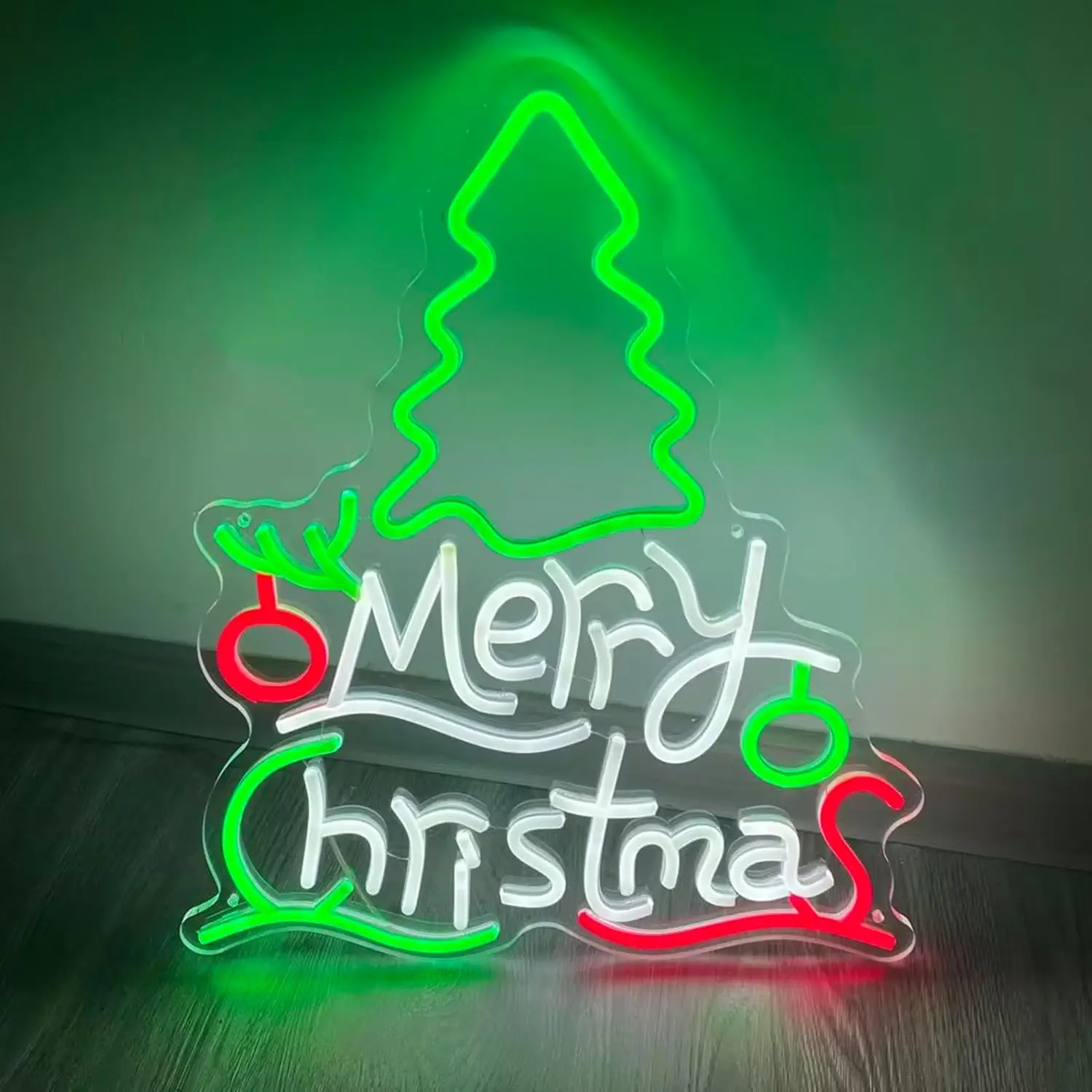 

Merry Christmas Neon Sign, Multicolor LED Neon Light with USB Power for Bedroom, Game Room Wall Decor, Party & Christmas Gift