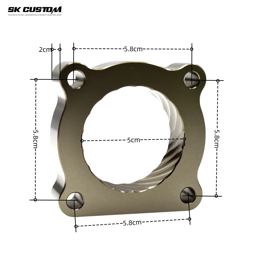 

Throttle Body Spacer For Honda Civic FC1 FE1 FK7 Fit GK5 GR9 GS1 XR-V Vezel L15 1.5L/1.5T Engine Al Alloy Vortex Intake Gasket