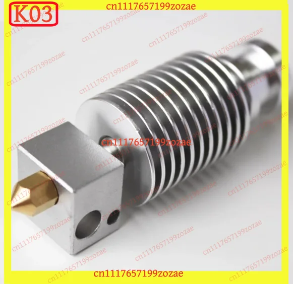 k3 0.4mm Nozzle Hot End Kit, 1‑Piece Print Head Replacement Accessory for 3D Printer