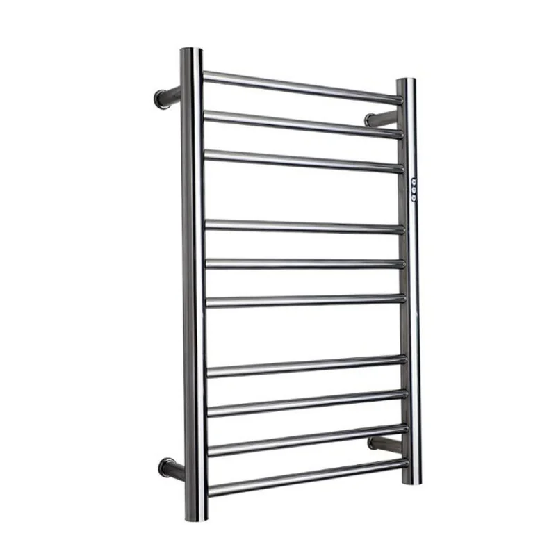 

Electric Wall Mounted 10 Bar Towel Warmer Rail Heated Rack with timer 304 stainless steel towel warmer rack for bathroom