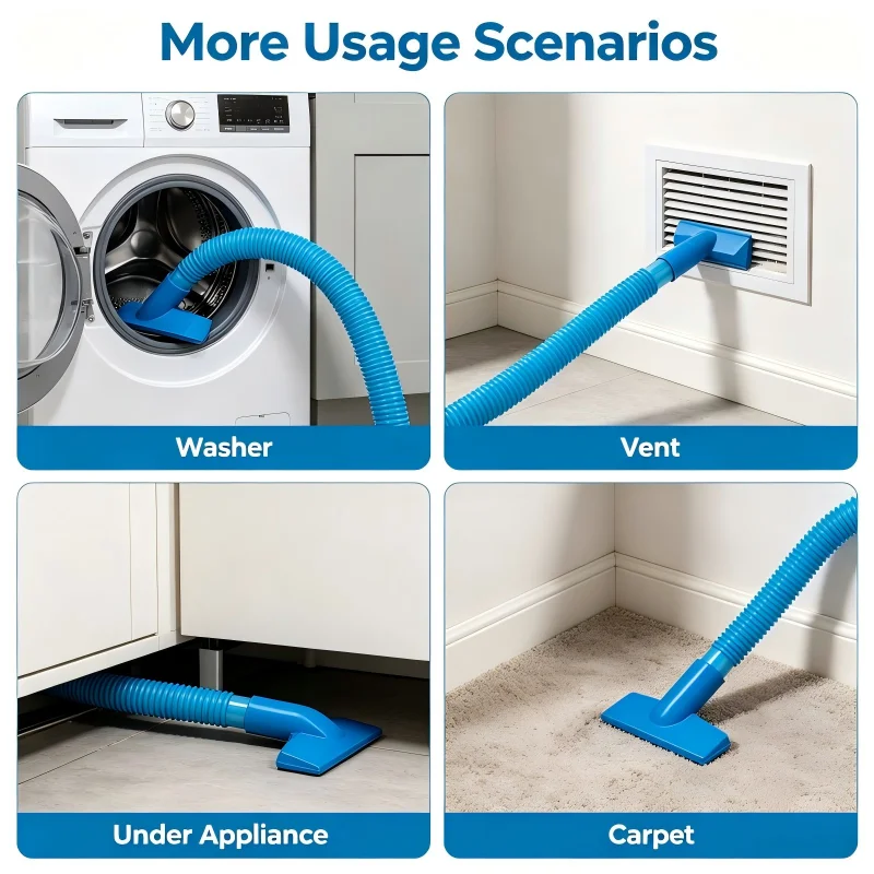 1pcs Upgraded Dryer Vent Cleaner Universal Vacuum Hose Accessory Flexible Deep Cleaning Tool for Dryer Vent Washing Machine Remo image 4