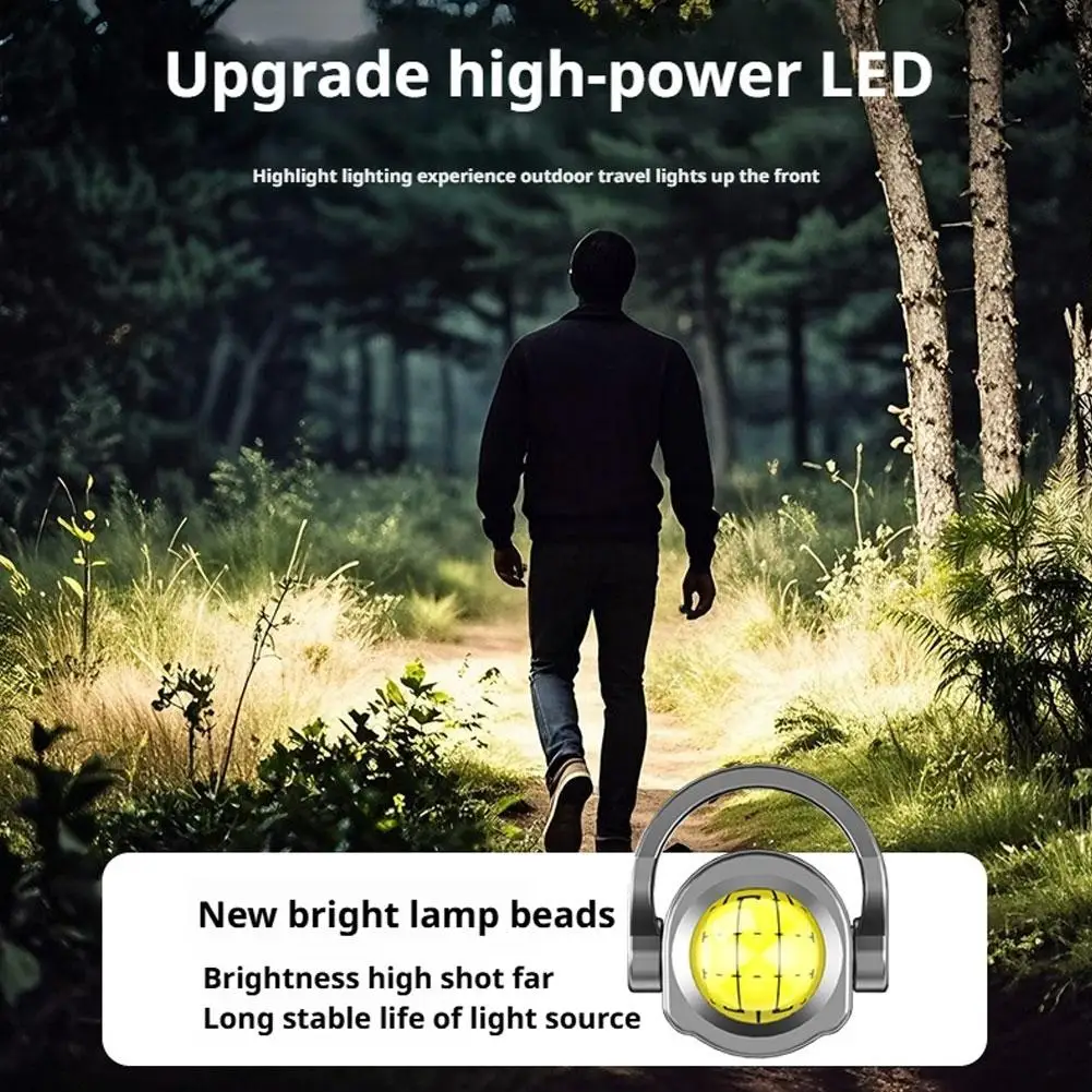 Mini Keychain Flashlights LED USB Rechargeable Hanging Work Light Powerful Keychain Pocket Lamp For Walking Searching Hiking