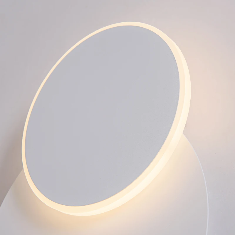 Wall Lamps for Bedroom living room white black body AC90-260V Indoor Led Wall Lamp Rotatable Plated Metal 6W Sconce
