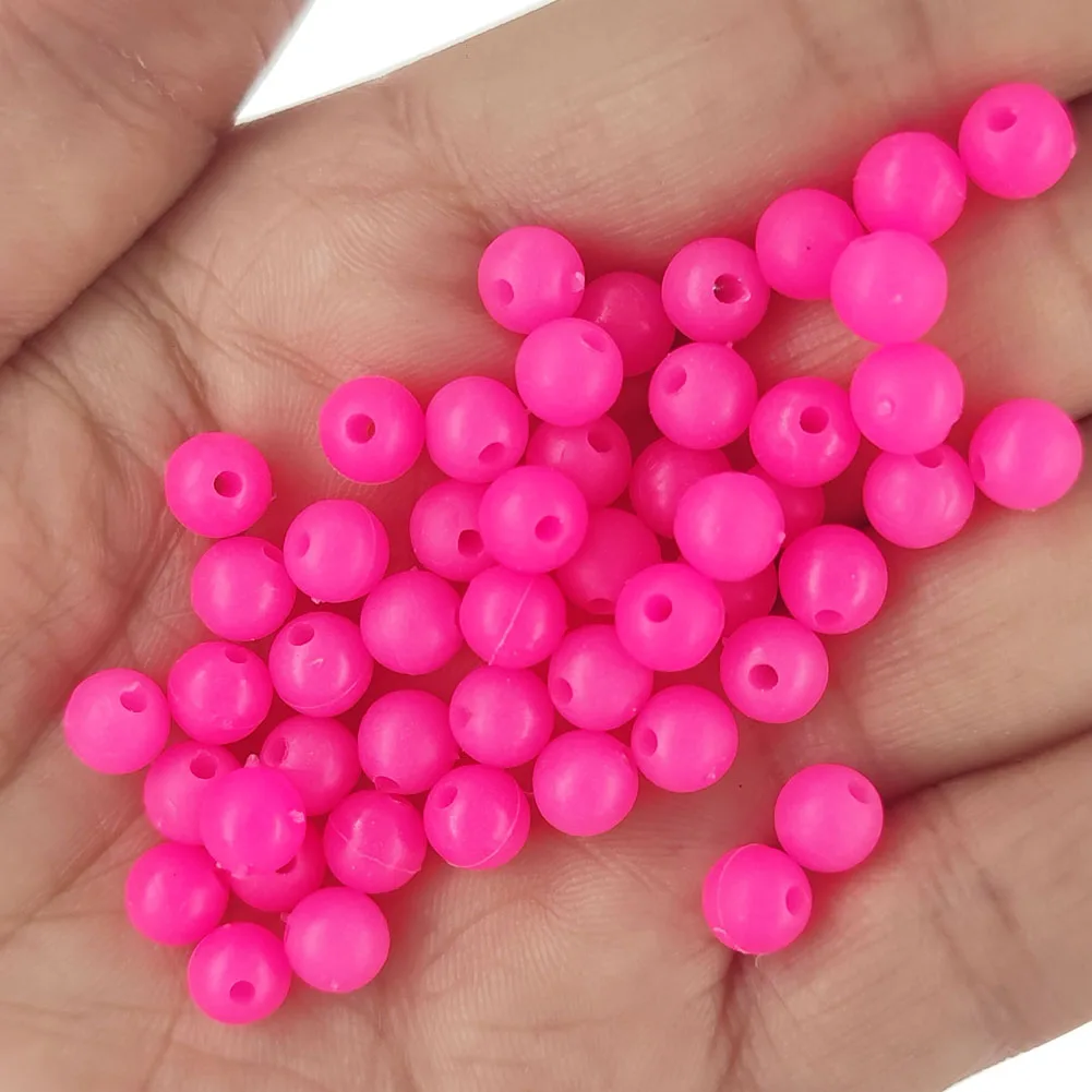 100pieces Soft Fishing Beads Stopper 3mm-12mm Round Rubber Fishing Lures Rig Accessories pesca Carp Tackle