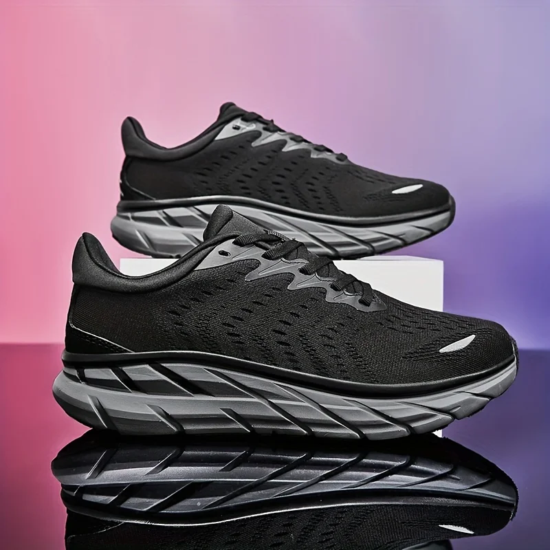 Męskie buty do biegania po drogach | Max Cushioned Comfort | Trwały antypoślizgowy | Oddychające sportowe tenisówki do treningu crossowego
