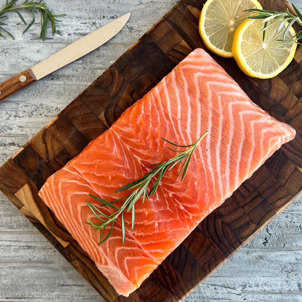 السلمون الخام النرويجي المباشر من الدرجة العالية التي لم يتم تجميدها أبدًا. #3