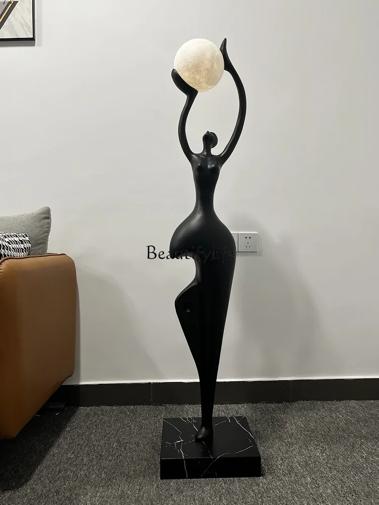 

Humanoid art floor abstract figure sales department ornament sculpture luminous object