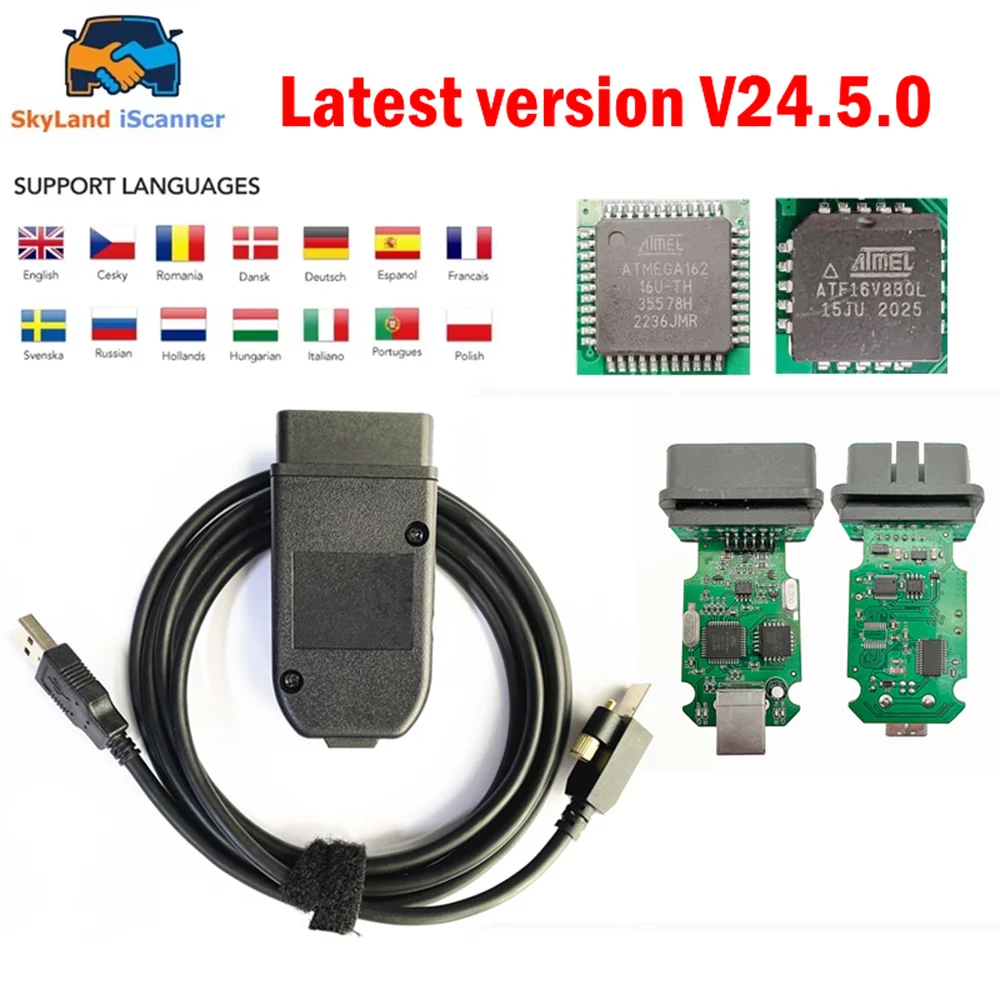 

Новейший интерфейс Vag HEX V2 ATMEGA162 + ATF16V8BOL OBD2 сканер инструменты для VW/AUDI/Skoda поддержка многоязычный быстрая доставка ﻿